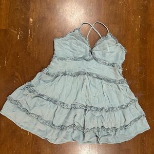 ILLA ILLA Soft Blue Ruffled Garment